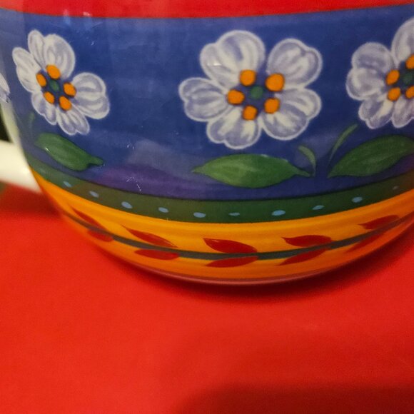 beautiful vintage 1996 vista alegre portugal blue flowers ceramic teapot - Picture 6 of 9